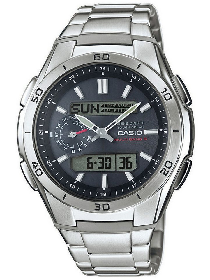 CASIO Quarzuhr CASIO WVA-M650D-1AER Funk-Solar Herrenuhr 44mm 10ATM CASIO WVA-M650D-1AER Funk-Solar Herrenuhr 44mm 10ATM von CASIO