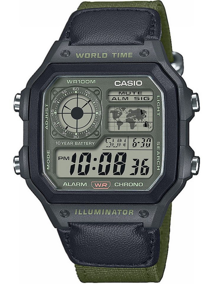CASIO Quarzuhr Casio AE-1200WHUB-3AVEF Herrenuhr Timeless collection 42mm 10ATM Casio AE-1200WHUB-3AVEF Herrenuhr Timeless collection 42mm 10ATM CASIO Quarzuhr Casio AE-1200WHUB-3AVEF Herrenuhr Timeless collection 42mm 10ATM Casio AE-1200WHUB-3AVEF Herrenuhr Timeless collection 42mm 10ATM von CASIO