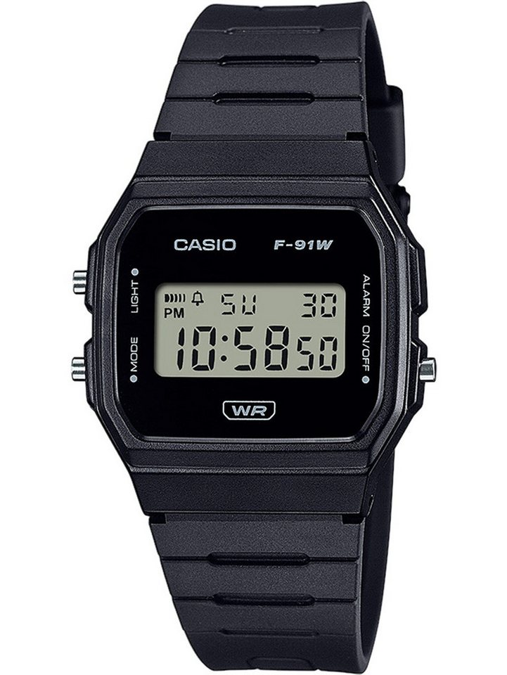 CASIO Quarzuhr Casio F-91WB-1AEF Herrenuhr Timeless collection 35mm 1ATM Casio F-91WB-1AEF Herrenuhr Timeless collection 35mm 1ATM von CASIO