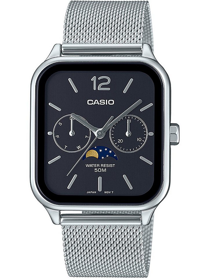 CASIO Quarzuhr Casio MTP-M305M-1AVER Herrenuhr Timeless collection Mondphase 34mm 5AT Casio MTP-M305M-1AVER Herrenuhr Timeless collection Mondphase 34mm 5ATM von CASIO