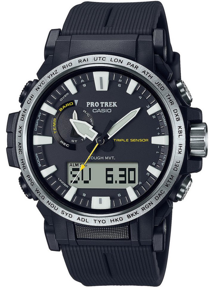 CASIO Quarzuhr Casio PRW-61-1AER Pro-Trek Funkuhr Solar Herrenuhr 47mm 10ATM Casio PRW-61-1AER Pro-Trek Funkuhr Solar Herrenuhr 47mm 10ATM von CASIO