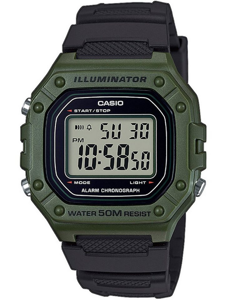 CASIO Quarzuhr Casio W-218H-3AVEF Collection Herrenuhr 43mm 5ATM Casio W-218H-3AVEF Collection Herrenuhr 43mm 5ATM von CASIO