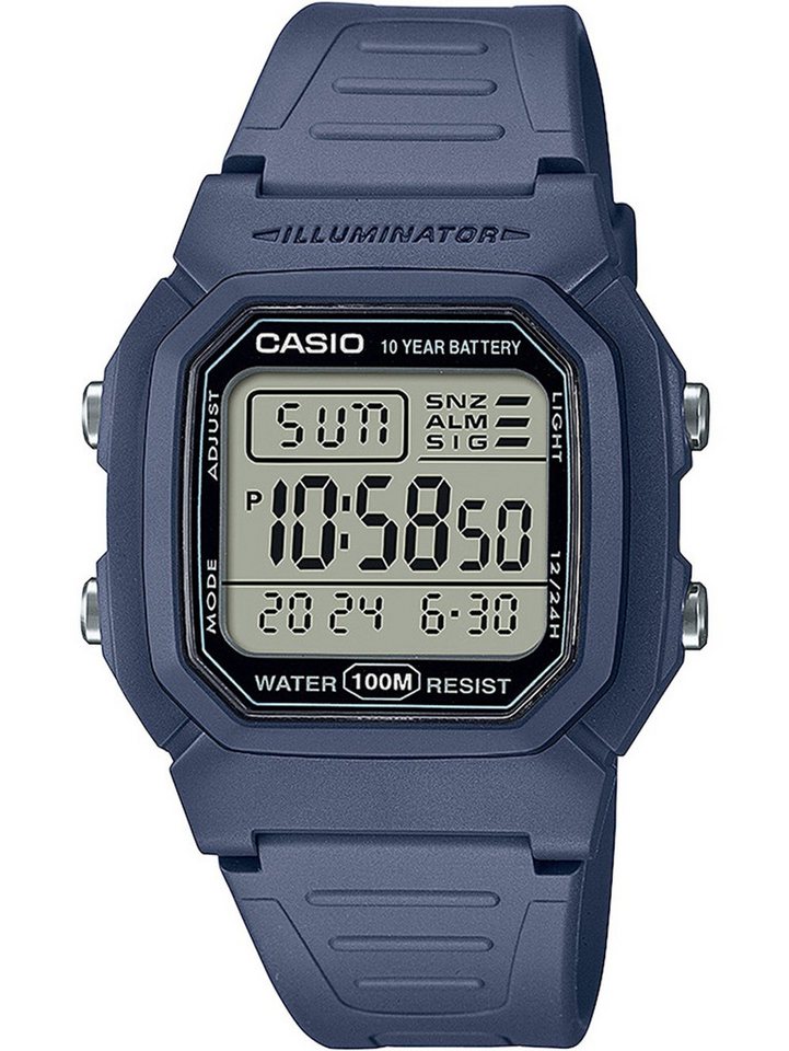 CASIO Quarzuhr Casio W-800H-2AVES Herrenuhr Timeless collection 37mm 10ATM Casio W-800H-2AVES Herrenuhr Timeless collection 37mm 10ATM von CASIO
