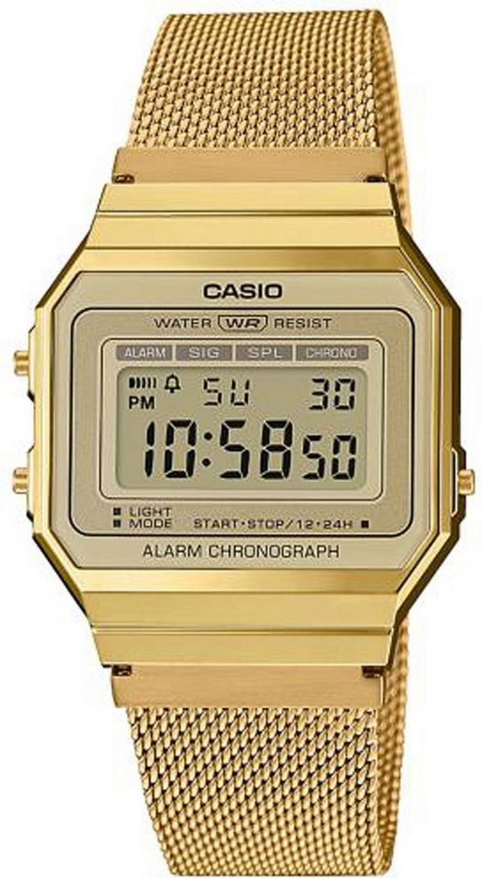 CASIO Quarzuhr Damen- und Herrenuhr - Serie: Collection - Casio Modell: A700WEMG-9AEF von CASIO