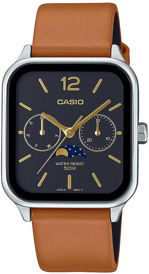 CASIO Quarzuhr Damenuhr Echtleder Armband - Casio Modell: MTP-M305L-1AVER von CASIO