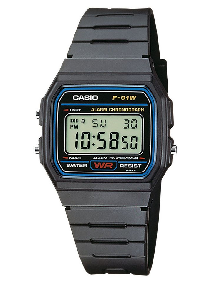 CASIO Quarzuhr F-91W-1YEG von CASIO