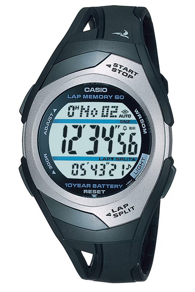 CASIO Quarzuhr Sports und Jugenduhr Digital Schwarz/Silberfarben von CASIO