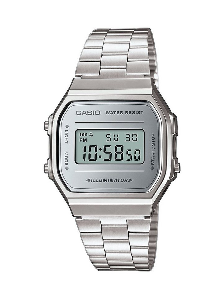 CASIO Quarzuhr Unisex-Uhr Vintage Iconic Quarz Edelstahl-Armband A168WEM-7EF CASIO Quarzuhr Unisex-Uhr Vintage Iconic Quarz Edelstahl-Armband A168WEM-7EF von CASIO