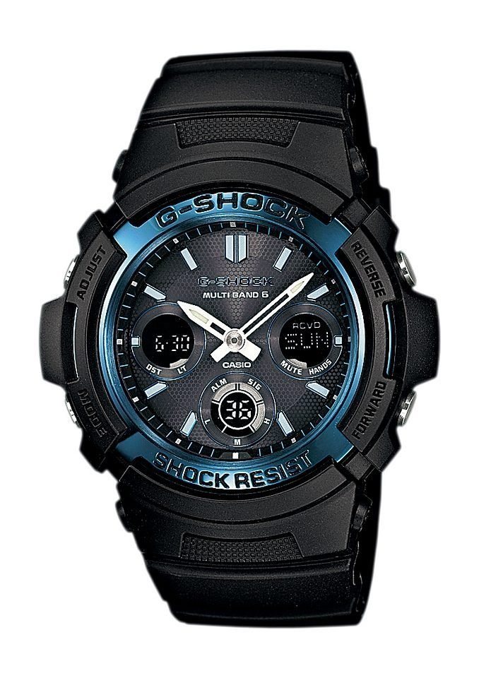 CASIO Solaruhr, Casio G-Shock Solar-und Funkuhr AWG-M100A-1AER von CASIO