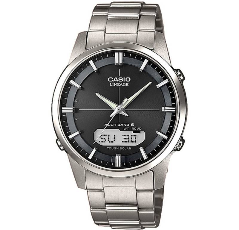 CASIO Solaruhr, Casio Herren Uhr mit Solar Funk, Titanarmband LCW-M170TD-1AER von CASIO