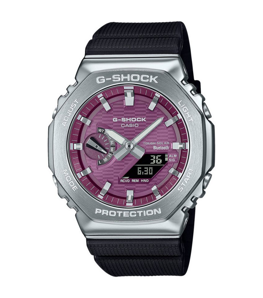 CASIO Solaruhr Casio G-shock Herrenuhr GBM-2100A-4B Edelstahl, Bluetooth, Solar, (1-tlg) von CASIO