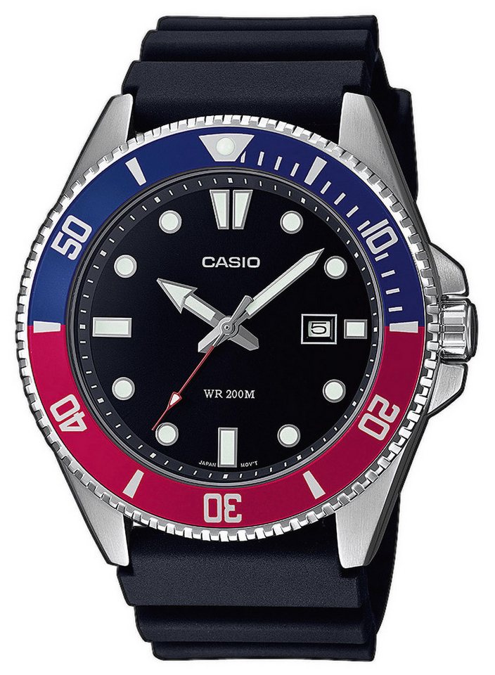 CASIO Taucheruhr Collection Herren-Blau/Rot von CASIO