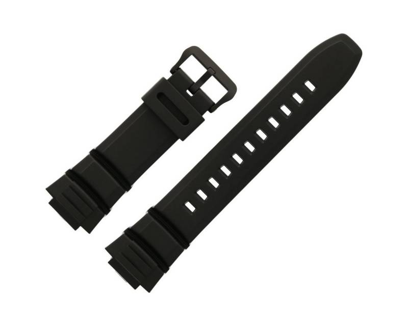 CASIO Uhrenarmband 14mm Kunststoff Schwarz MCW-110H von CASIO
