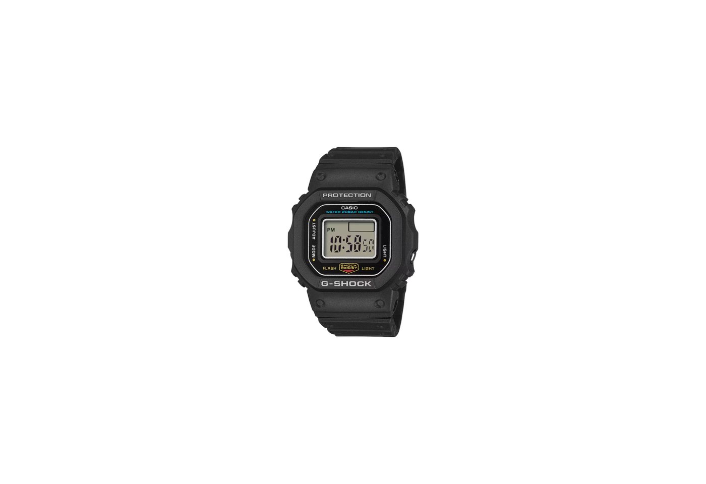 CASIO Uhrenring Casio Unisex Ringuhr G-SHOCK SERIE 5600 Digital DWN-5600-1ER Schwarz von CASIO