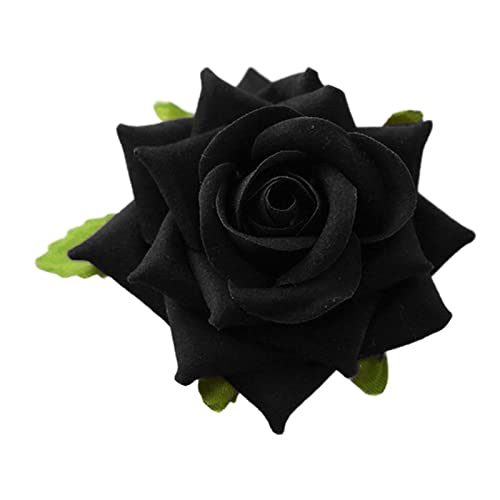 Blumen-Haarnadel, Blumen-Haarspange für Damen, Rosen-Brosche, Haarspange, Blumenbrosche, Brosche, Brosche, Anstecknadel, Blumenbrosche für Frauen von CASNO