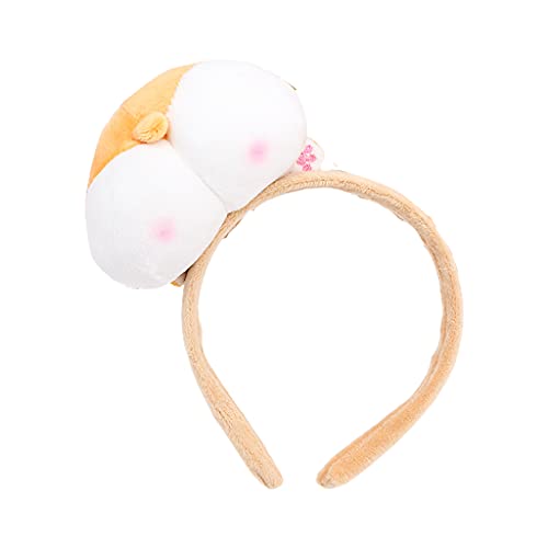 CASNO Cartoon Plüsch Haarband Piggy Butt Hair Holder Anime Pelziger Po Haarschmuck Rosa Hintern Elastisches Stirnband für Kopf Loo von CASNO