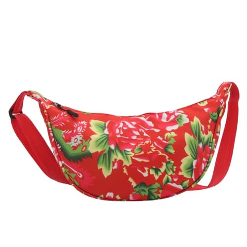 CASNO Damen-Umhängetasche, praktischer Laufgürtel, Hüfttasche, Schultertasche, perfekt für Shopping, Reisen und Verabredungen, rot von CASNO