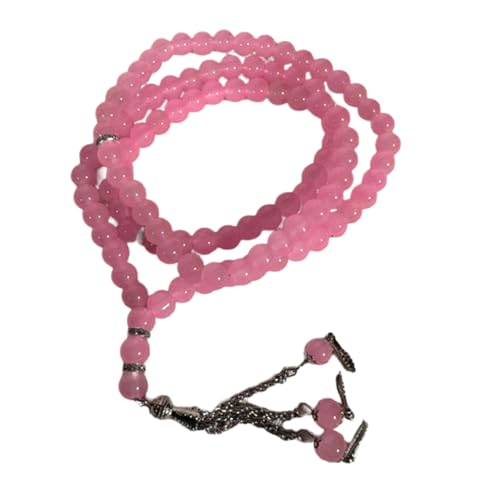 CASNO Halsketten, handgefertigt, traditionelles Tasbih für Muslime, 99 Rosenkranz-Perlenarmband, islamische Muslime, Religion, Eid-Schmuck, Kunstharz-Legierung von CASNO