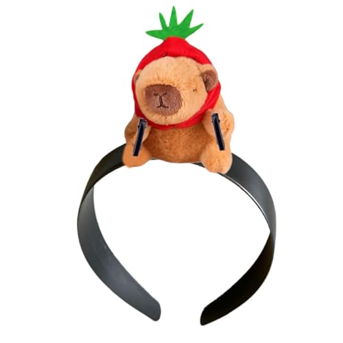 CASNO Niedliches Puppen-Stirnband, lustiges zahnloses Puppen-Stirnband, Capybara-Haarband, Baumwollpuppen-Stirnband, perfekt für Partys und Cosplay von CASNO