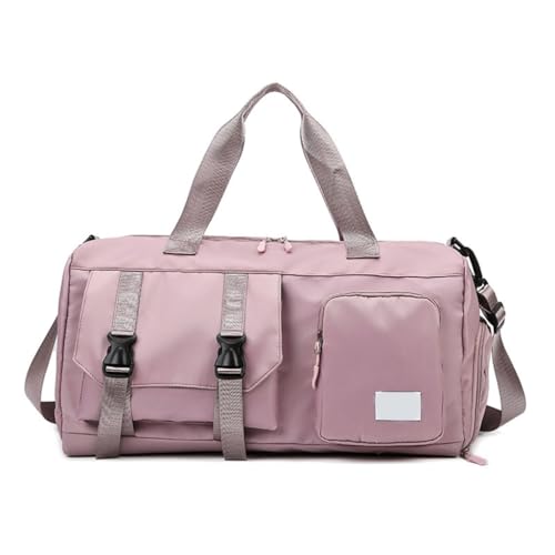 CASNO Sporttasche für Damen, Herren, Sporttasche mit Schuhfach, Reisetasche, Übernachtungstasche für Schwimmen, Basketball, Sakura-Pulver von CASNO