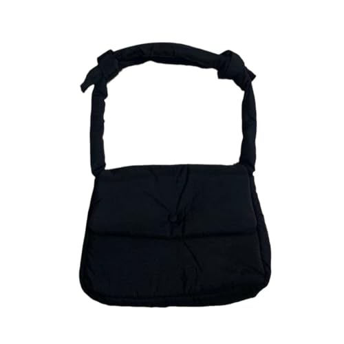 CASNO Taschen für Damen, Nylontasche, große Kapazität, Kuriertasche, weiche Schultertaschen für Mädchen und Frauen, Crossbody-Tasche, Einkaufstasche, Schwarz von CASNO