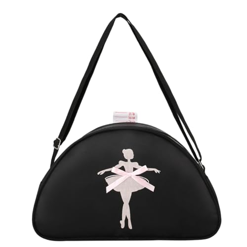 CASNO Taschen für Damen, Tanztasche, Ballett-Tanztasche, Handtasche, Tanz, Sporttasche, schöne Prinzessinnentasche, Latein-Tanztasche für Ballett-Enthusiasten, Schwarz von CASNO