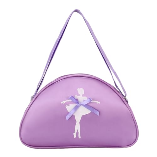 CASNO Taschen für Damen, Tanztasche, Ballett-Tanztasche, Handtasche, Tanz, Sporttasche, schöne Prinzessinnentasche, Latein-Tanztasche für Ballett-Enthusiasten, violett von CASNO