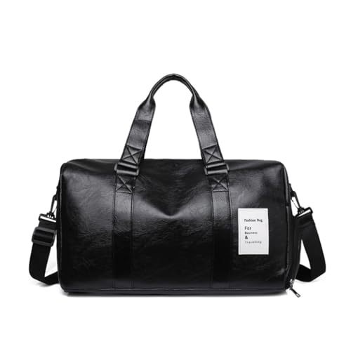 CASNO Taschen für Damen, kompakte Reisetasche für Geschäftsreisende, Studenten, Turnbeutel, Wochenenden, Übernachtung, Reisetasche, alle Altersgruppen, Fitness, Sport, Handtasche, Schwarz von CASNO