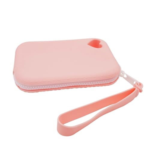 CASNO Taschen für Damen, kompakte Silikon-Aufbewahrungstasche, modisch und staubdicht, perfekt zum Sortieren von kleinen Gegenständen, rose von CASNO