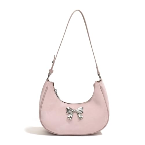 CASNO Taschen für Damen, modische Achseltasche aus PU-Leder mit Schmetterlingsmuster, einzigartige Umhängetasche für Frauen und Mädchen, rose von CASNO