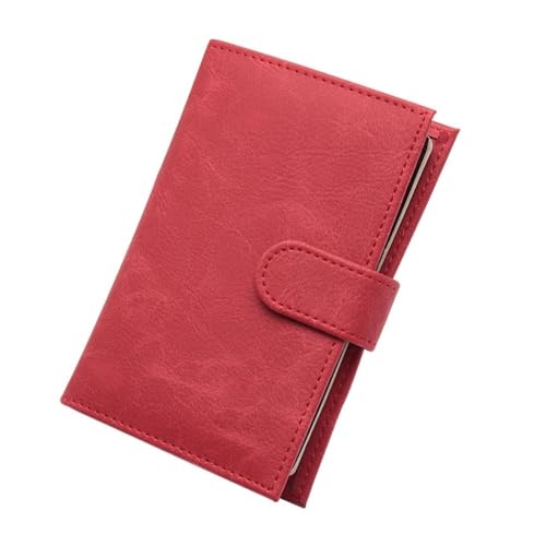 CASNO Taschen für Damen, praktische PU-Reisepasshülle, Kreditkartenorganizer, Dokumenten-Aufbewahrungstasche für Reisende, rot von CASNO