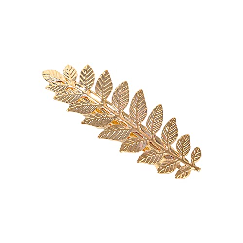 Goldene Serie Blätter Stirnband für Braut, Entenschnabel-Haarspange, Barock-Haarreif, Hochzeit, Party, Braut, Diadem, Barock-Stirnband, Hochzeit, Barock-Stirnbänder für Damen von CASNO