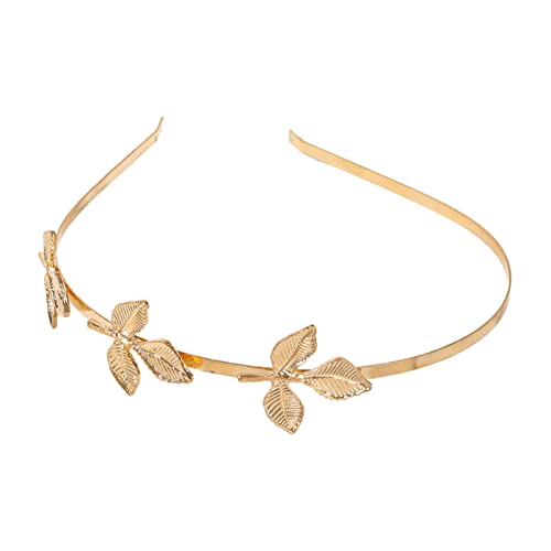 Goldene Serie Blätter Stirnband für Braut, Entenschnabel-Haarspange, Barock-Haarreif, Hochzeit, Party, Braut, Diadem, Barock-Stirnband, Hochzeit, Barock-Stirnbänder für Damen von CASNO