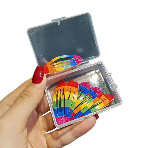 Süße Haarspange in verschiedenen Formen, kann gewählt werden, Regenbogenfarben, Haarspange für Teenager, Kinder, zum Fotografieren, Haarspangen für Festivals, Haarspangen für den Alltag, groß, schöne von CASNO