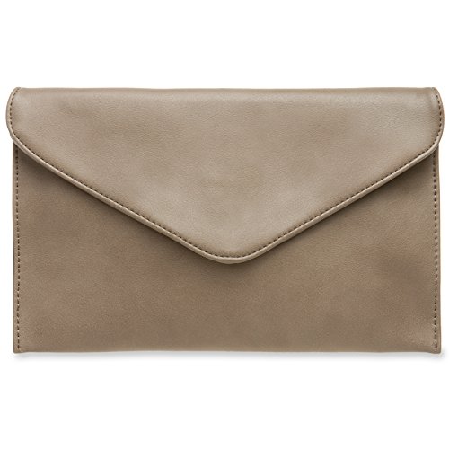 Caspar TA310 Damen Clutch, Farbe:taupe, Accessoires:One Size von Caspar