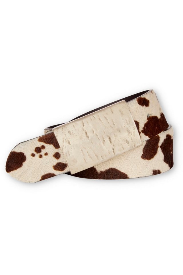 CASSANDRA Ledergürtel Trachtengürtel - FELL - kuhfell von CASSANDRA