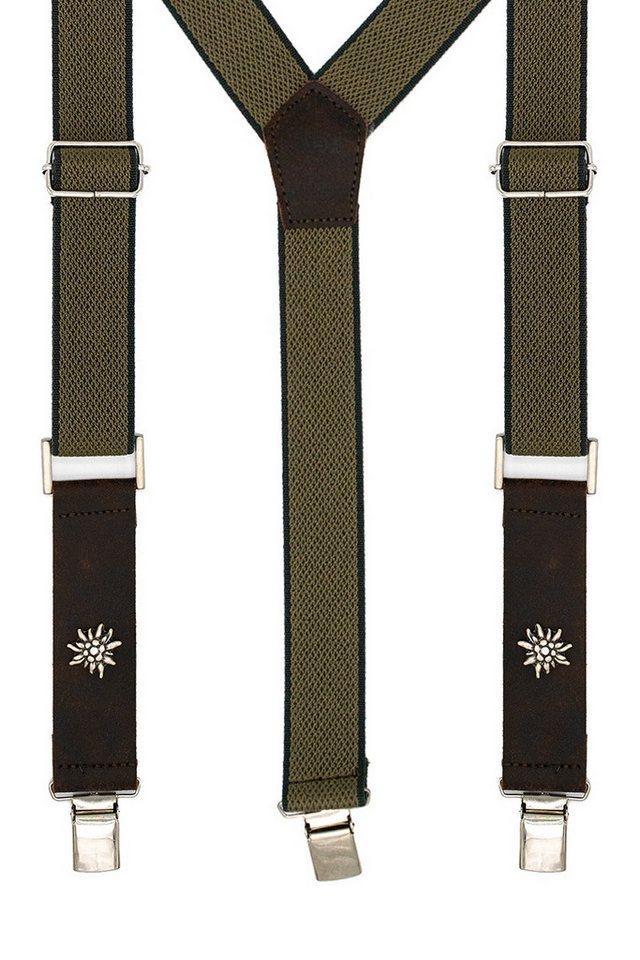 CASSANDRA Trachtenlederhose Trachten Hosenträger - EDELWEIß - helloliv von CASSANDRA