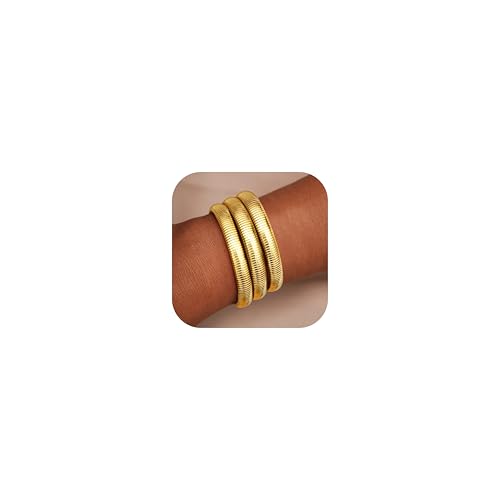 CASSIECA 3Pcs Gold Armreif Damen Armbänder für Frauen Einstellbare Gold Manschette Armreif Armband Gold Chunky Stack Armbänder Gold Frauen Schmuck Set Weihnachten Geburtstag Geschenke für Sie CASSIECA 3Pcs Gold Armreif Damen Armbänder für Frauen Einstellbare Gold Manschette Armreif Armband Gold Chunky Stack Armbänder Gold Frauen Schmuck Set Weihnachten Geburtstag Geschenke für Sie von CASSIECA