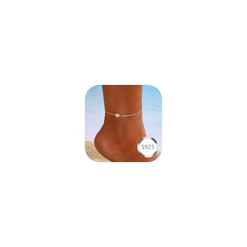 CASSIECA Fußkette Damen Silber 925, Fussketten für Frauen Einstellbar Geschichtet Wasserdicht Fußkettchen Damen Gold CZ Fußkettchen Fußschmuck Silber CASSIECA Fußkette Damen Silber 925, Fussketten für Frauen Einstellbar Geschichtet Wasserdicht Fußkettchen Damen Gold CZ Fußkettchen Fußschmuck Silber von CASSIECA