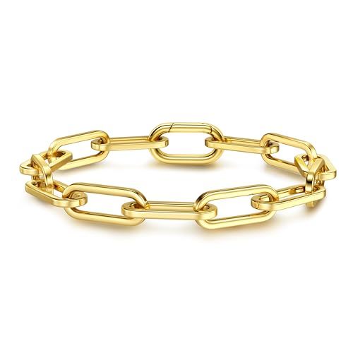CASSIECA Gold Armband für Damen 18 Karat Vergoldete Armbänder Freundschafts Armbänder Büroklammer Armbänder Gold Schmuck Geschenk Freundin Partner Schwester CASSIECA Gold Armband für Damen 18 Karat Vergoldete Armbänder Freundschafts Armbänder Büroklammer Armbänder Gold Schmuck Geschenk Freundin Partner Schwester von CASSIECA