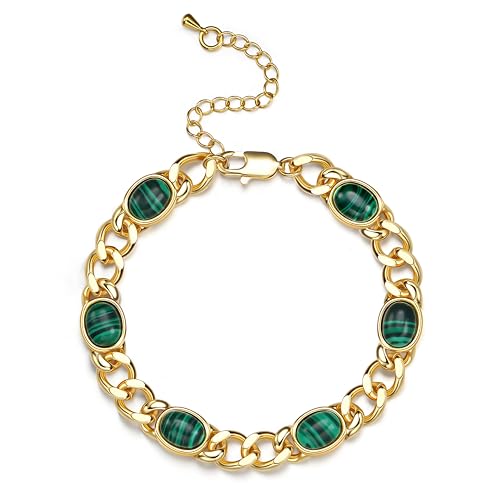 CASSIECA Gold Armband für Damen 18 Karat Vergoldete Armbänder Freundschafts Armbänder Kubanische (Cubana) - Armbänder Gold Schmuck Geschenk Freundin Partner Schwester von CASSIECA