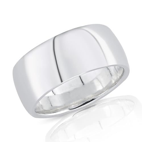 CASSINI | Bandring 925er Sterling Silber – Klassisch Abgerundet & Hochglanz Poliert | Massiver Silberring Unisex für Damen & Herren | Ring Silber 925 Schmuck Zeitlos Elegant | 3RBY62 von CASSINI Sterling Silver