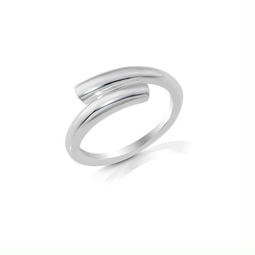 CASSINI Damen Ring 925 Sterling Silber – Polierter, verstellbarer Silberring für Frauen, Nickelfrei & Antiallergisch, Eleganter anpassbarer Ring für Alltag, Geschenk & Business Schmuck 3RAN64 von CASSINI Sterling Silver