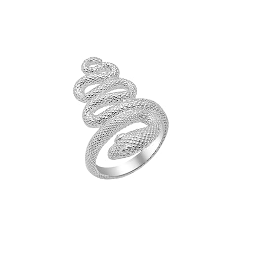 Cassini, Damen Ring im Schlangen Design aus 925er Sterling Silber, massiv & glänzend ROC60X1 von CASSINI Sterling Silver