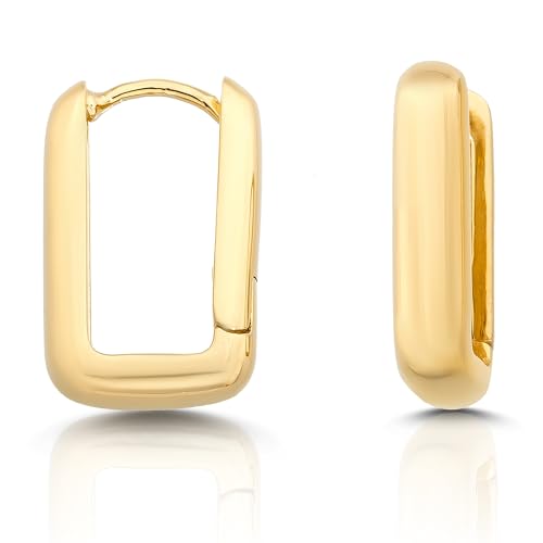 CASSINI Rechteckige Ohrringe Silber 925 – Gold und Roségold Creolen Silber 925 Klein aus Sterling Silber, Hochglanzpoliert Creolen Roségold, Ohrringe Allergiefrei, 18k Vergoldet, Nickelfreier – 3CTF2 CASSINI Rechteckige Ohrringe Silber 925 – Gold und Roségold Creolen Silber 925 Klein aus Sterling Silber, Hochglanzpoliert Creolen Roségold, Ohrringe Allergiefrei, 18k Vergoldet, Nickelfreier – 3CTF2 von CASSINI Sterling Silver