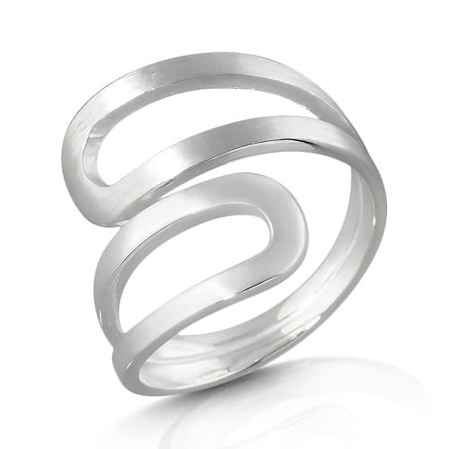 Cassini | Ring aus 925er Sterling Silber, teil mattiert und teil poliert, Damen Ring 3RAI52 von CASSINI Sterling Silver