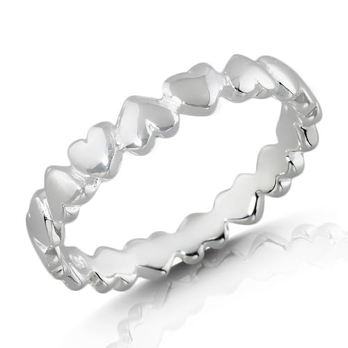 Cassini Damenring 925 Sterling Silber Herzring schmal poliert mit Herzdesign nickelfrei & antiallergisch filigraner Fingerring für Frauen & Mädchen elegant für Alltag Business & Geschenk 3RAD56 Cassini Damenring 925 Sterling Silber Herzring schmal poliert mit Herzdesign nickelfrei & antiallergisch filigraner Fingerring für Frauen & Mädchen elegant für Alltag Business & Geschenk 3RAD56 von CASSINI Sterling Silver