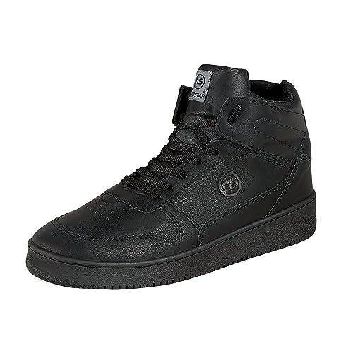 CASTALIA Schwarze Tennisschuhe für Damen, stilvoll, bequem, lässig, Damen-Walking-Sneaker. Rutschfeste Sohle. Perfekte Damenschuhe, schwarze Sneaker., Schwarz, 36 EU von CASTALIA