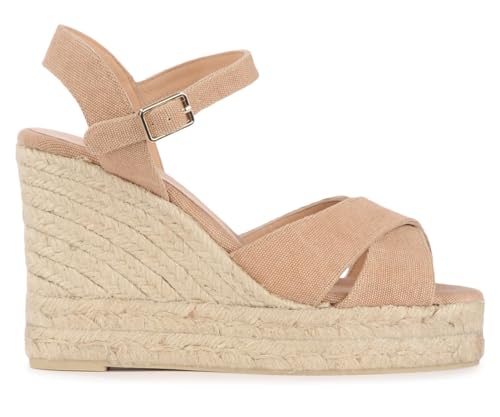 Keilsandalette Castañer Blaudell Beige von CASTAÑER