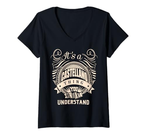Damen Das ist eine Castellano-Sache, die du Nicht verstehen würdest. Geschenke T-Shirt mit V-Ausschnitt Damen Das ist eine Castellano-Sache, die du Nicht verstehen würdest. Geschenke T-Shirt mit V-Ausschnitt von CASTELLANO FAMILY Idea Gifts